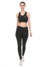 Olive Active Co-ord Set – Sports Bra & High-Waist Leggings