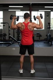Men’s Red Gym Tank Top – Athletic Fit Performance Wear