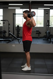 Men’s Red Gym Tank Top – Athletic Fit Performance Wear